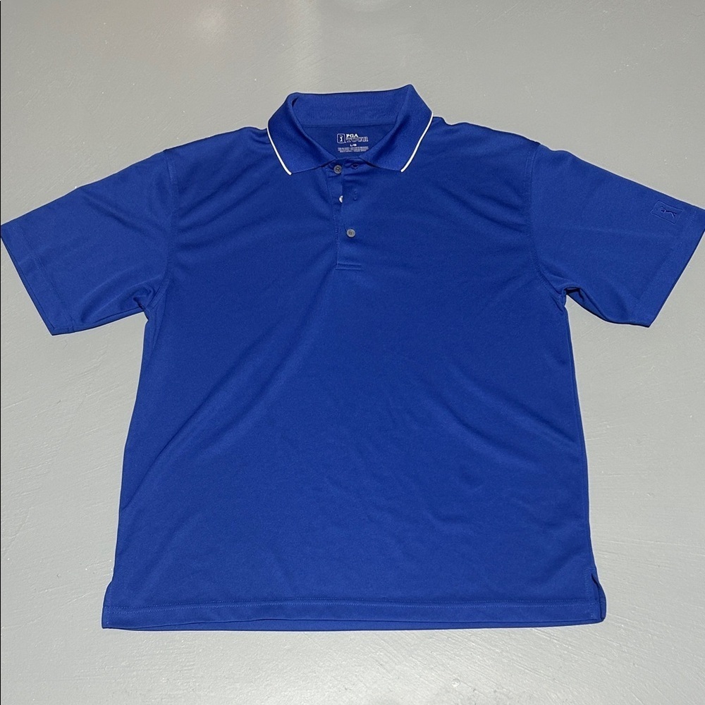 PGA Tour Blue Polo Golf Shirt